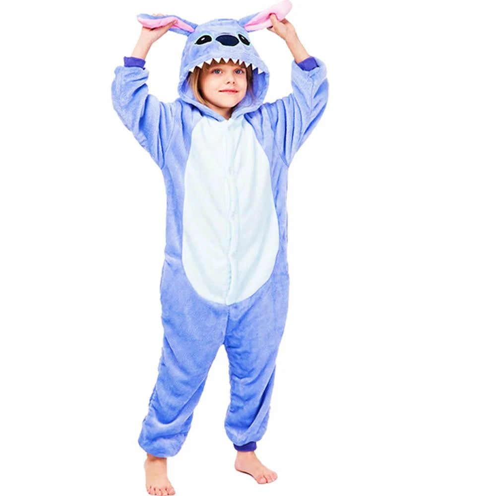 Stitch Kigurumi Pyjamas – Cosy Cartoon Onesie for Kids & Fancy Dress Fun