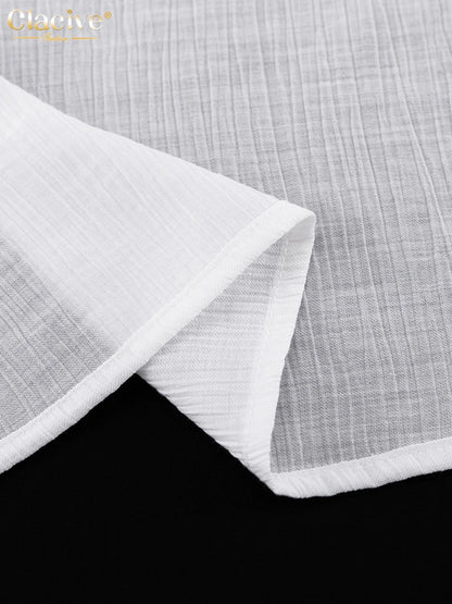 Elegant Essence White V-Neck Midi Dress – Chic Summer Party Style