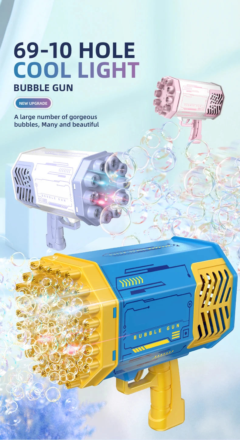 Bubble Blaster, Soap Gun, Kids Toy, Light-Up, Christmas Gift