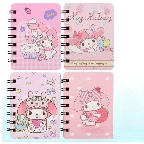 Cute Sanrio A7 Coil Notebook Pack – Kids’ Holiday Gift Set