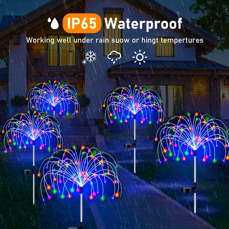 GlowBurst Solar Fairy Pathway Lamps – Waterproof LED Garden Lights for Patio, Walkway & Yard