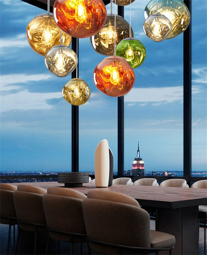 MoltenWave LED Suspension Lamp for Living Room & Café Décor