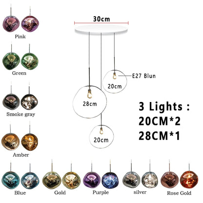 MoltenWave LED Suspension Lamp for Living Room & Café Décor