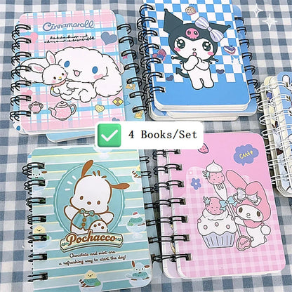 Cute Sanrio A7 Coil Notebook Pack – Kids’ Holiday Gift Set