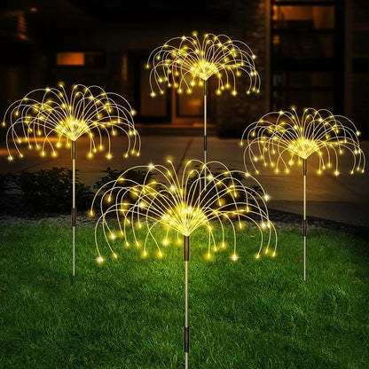 GlowBurst Solar Fairy Pathway Lamps – Waterproof LED Garden Lights for Patio, Walkway & Yard