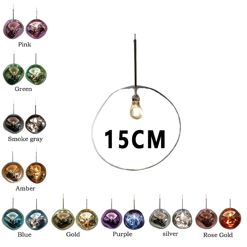 MoltenWave LED Suspension Lamp for Living Room & Café Décor