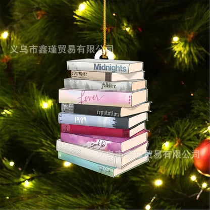 Literary Tree Delight – 2D Acrylic Book Pendant for Bookworms