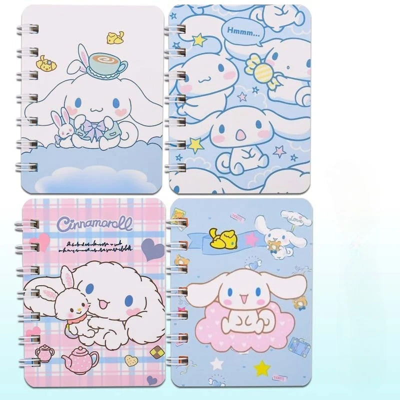 Cute Sanrio A7 Coil Notebook Pack – Kids’ Holiday Gift Set
