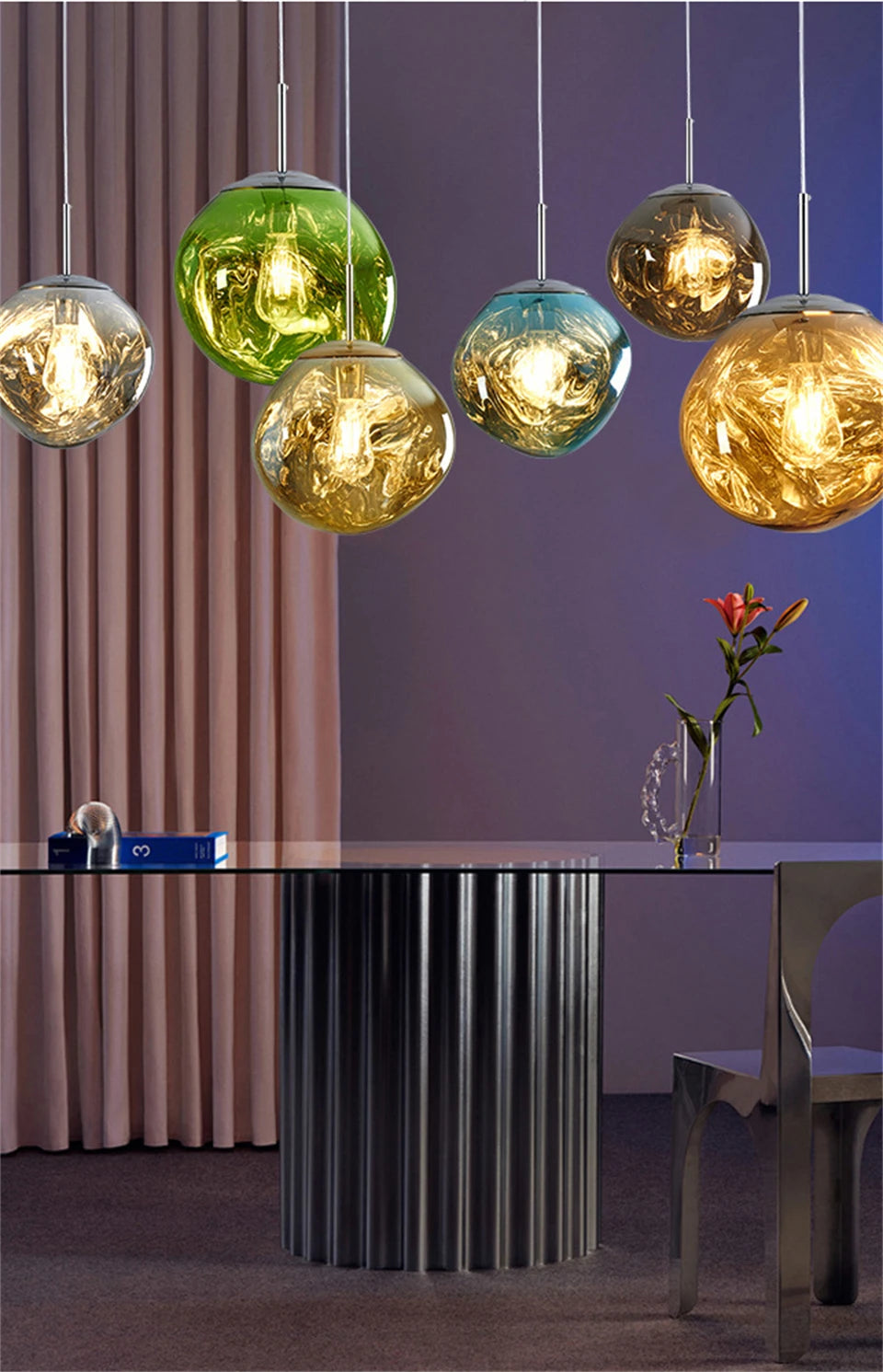 MoltenWave LED Suspension Lamp for Living Room & Café Décor