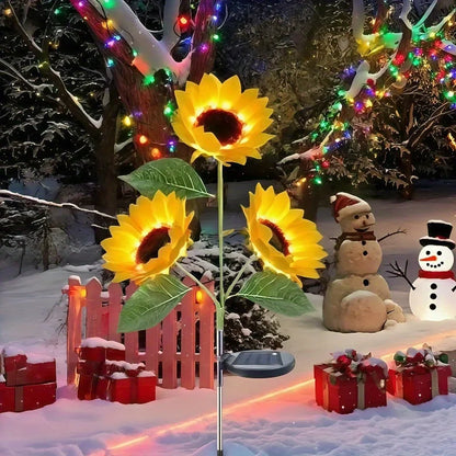 SunPetal 3-LED Solar Flower Lights