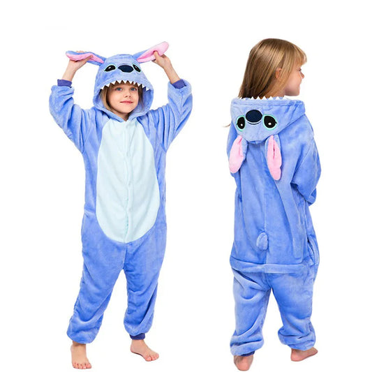 Stitch Kigurumi Pyjamas – Cosy Cartoon Onesie for Kids & Fancy Dress Fun