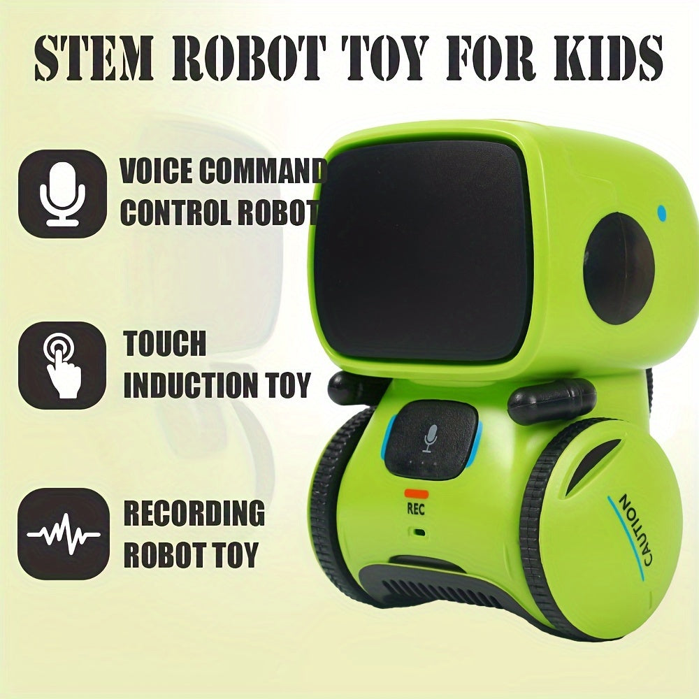 [Smart Robot] Smart Voice Interactive Robot | Halloween Dialogue Touch Mini Robot Recording Voice Changing Children's Toy Christmas