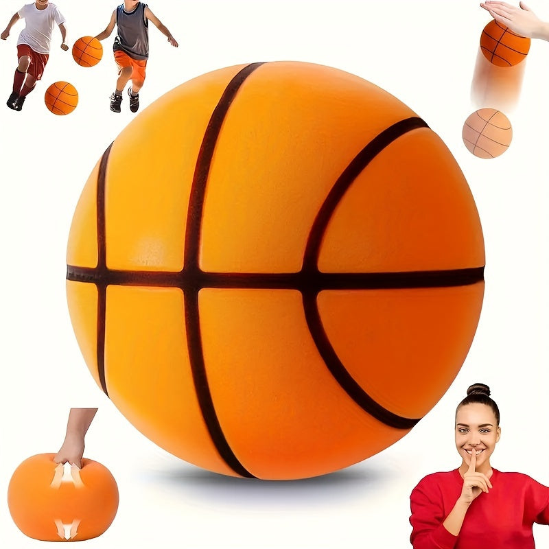 18cm Vibrant Silent Basketball - Perfect for Indoor Play, Festive Gift for Christmas, Thanksgiving Day, and Halloween Celebrations