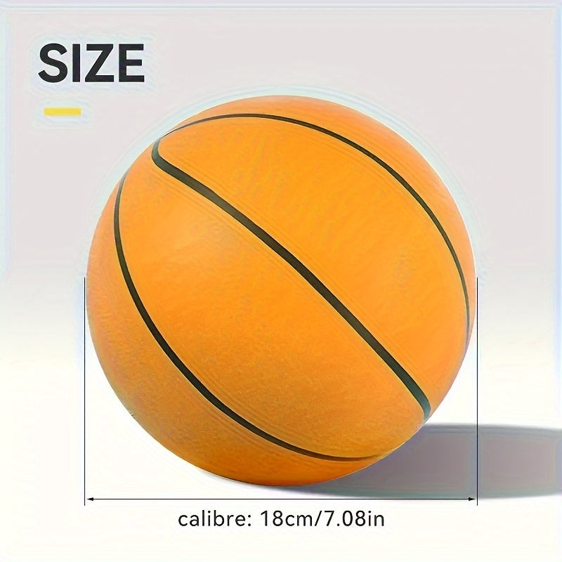 18cm Vibrant Silent Basketball - Perfect for Indoor Play, Festive Gift for Christmas, Thanksgiving Day, and Halloween Celebrations