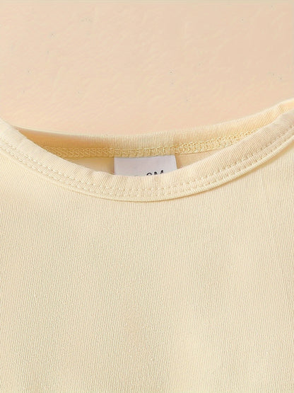 3-Piece Christmas Outfit Set For Baby Girls, 0-1 Year Old, Long Sleeve Romper With Hood, Bib, And Sash, Soft Fabric, Adorable Holiday Dressing, Outdoor Cloth